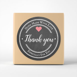 Adesivo Redondo Negócios De Chalkboard Com Amor