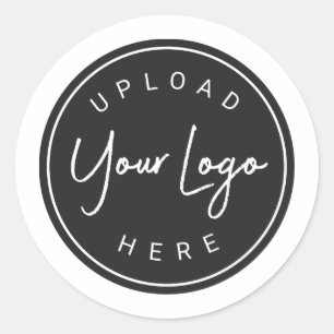 Adesivo Redondo Negócios de Logotipo Personalizado
