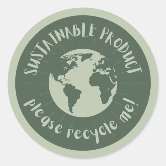 Adesivo Redondo Negócios orgânicos (Frente)