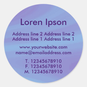 Adesivo Redondo Negócios / Perfil do Céu Polido