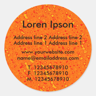 Adesivo Redondo Negócios / Perfil do Marmalade Sea