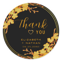 Negra Clássica e Casamento Dourado Obrigado