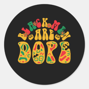 Adesivo Redondo negrito_men_are_dope_02