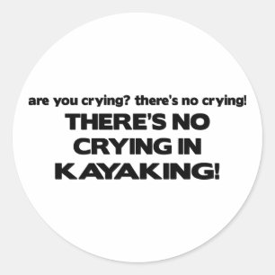Adesivo Redondo Nenhum grito - Kayaking