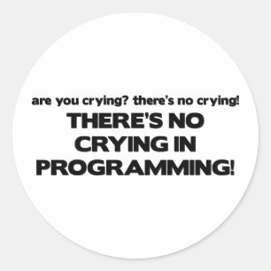 Adesivo Redondo Nenhum grito na programação