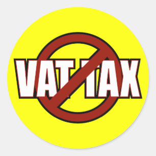 Adesivo Redondo Nenhum imposto do VAT