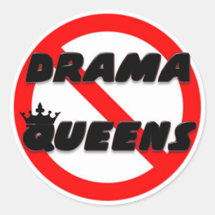Adesivo Redondo Nenhum Queens do drama