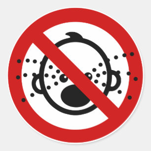 Adesivo Redondo NENHUM ⚠ tailandês do sinal do aeroporto do ⚠