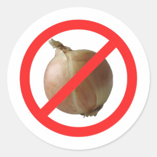 Adesivo Redondo Nenhuma cebola