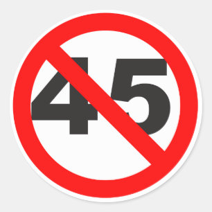 ADESIVO REDONDO NENHUNS 45