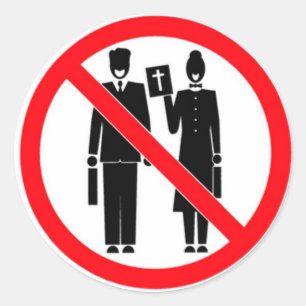 Adesivo Redondo Nenhuns batedores da bíblia