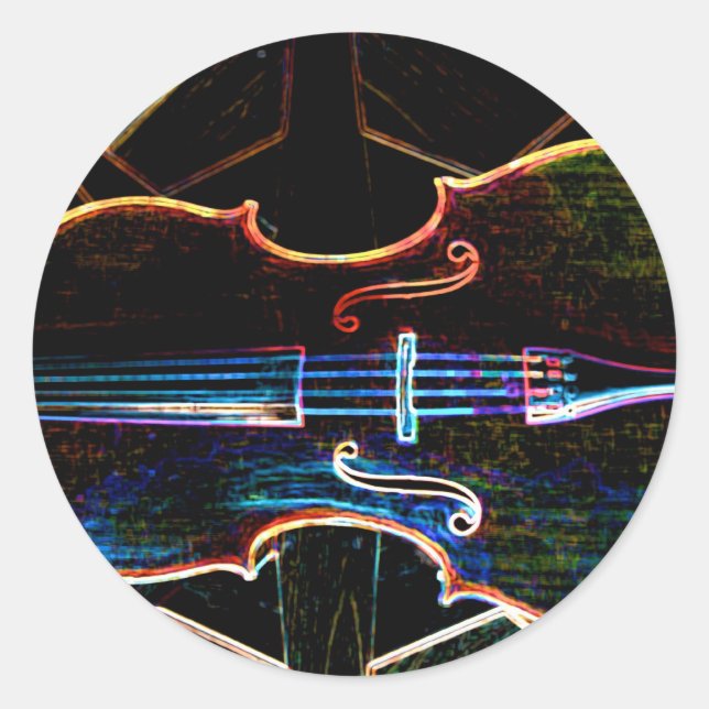 Adesivo Redondo Neon Cello (Frente)
