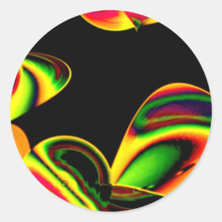 Adesivo Redondo Néon folha
