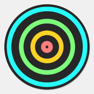Adesivo Redondo Neon Target