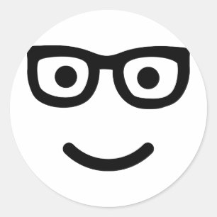 Adesivo Redondo Nerd do geek dos vidros