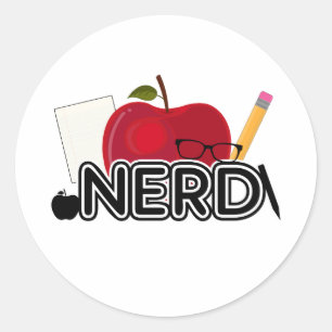 Adesivo Redondo Nerd - Logotipo