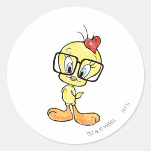 ADESIVO REDONDO NERD TWEETY™