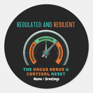 Adesivo Redondo Nervo Vago Regulado e Resiliente - Reinicialização