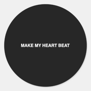 Adesivo Redondo Nessa Barrett Heart Beat Lyric