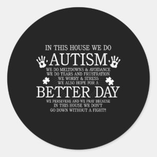 Adesivo Redondo Nesta Assembleia Fazemos Autismo - Símbolo Autismo