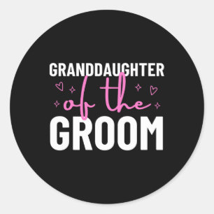 Adesivo Redondo Neta do Noivo Casamento Festa de Casamento 