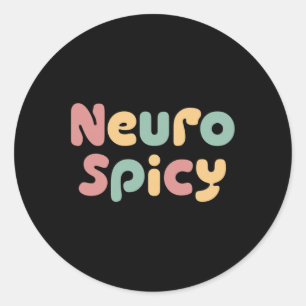 Adesivo Redondo Neuro - Espicia Neurodiversity Autism Adhd