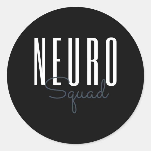 Adesivo Redondo Neuro Squad Neurology Enfermeira Cirúrgica Neuro (Frente)