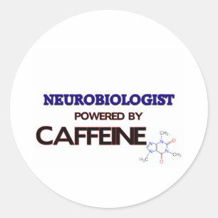 Adesivo Redondo Neurobiólogo psto pela cafeína