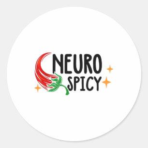 Adesivo Redondo Neurodiversidade Espical Neuro - Adhd - Autism Awa