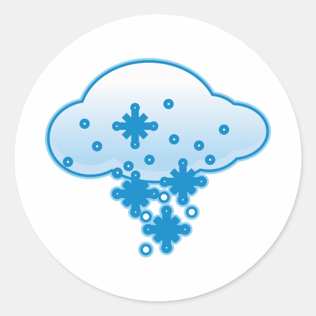 Adesivo Redondo Neve (Frente)