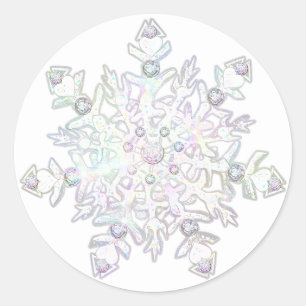 Adesivo Redondo Neve branca