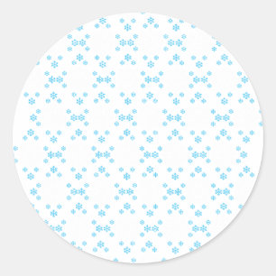 Adesivo Redondo Neve Flake