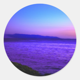 Adesivo Redondo Névoa do início da noite