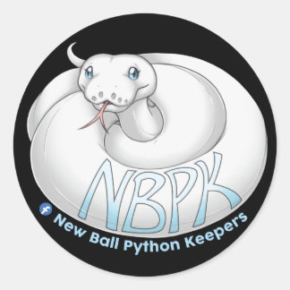 Adesivo Redondo New Ball Python Keepers Yuki Sticker