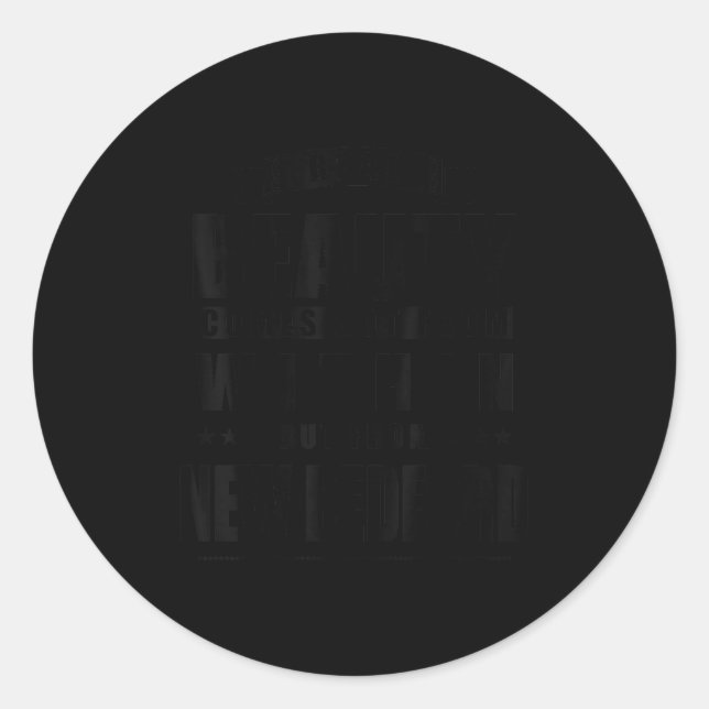 Adesivo Redondo New Bedford - Funny D City Gift  (Frente)