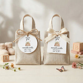 Adesivo Redondo New Chapter Begins Baby Shower Thank You Stickers 