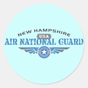 Adesivo Redondo New Hampshire Air National Guarda