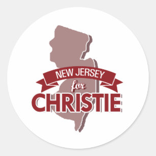 ADESIVO REDONDO NEW-JERSEY PARA CHRISTIE - .PNG