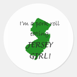 Adesivo Redondo New Jersey Pork Roll Stickers