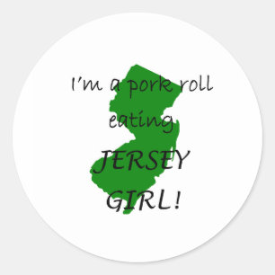 Adesivo Redondo New Jersey Pork Roll Stickers