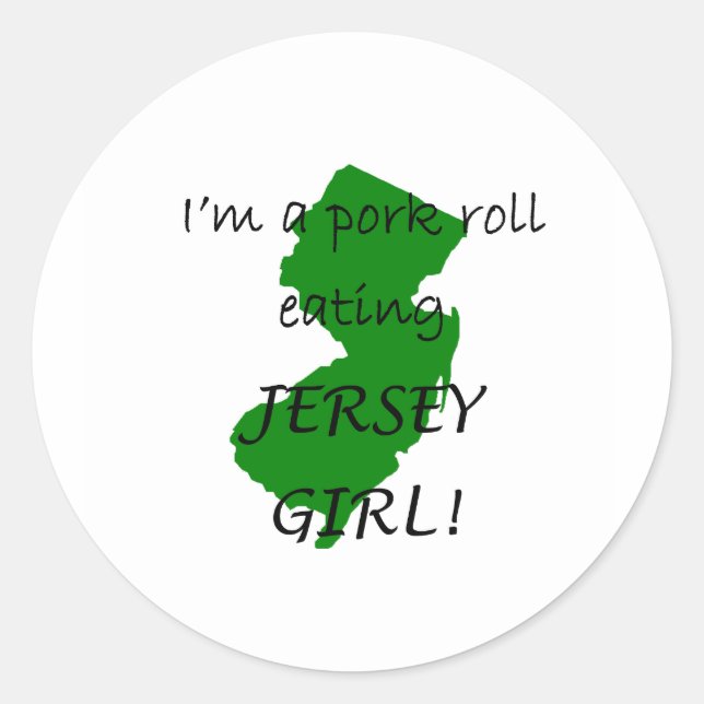 Adesivo Redondo New Jersey Pork Roll Stickers (Frente)