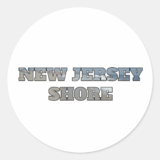 Adesivo Redondo New Jersey Shore
