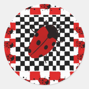 Adesivo Redondo New Lady Bugs