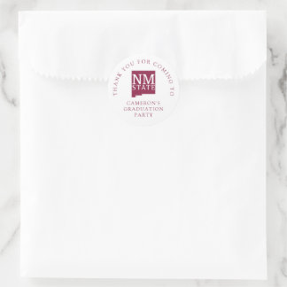 Adesivo Redondo New Mexico State University Graduation