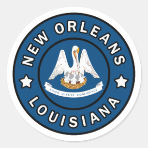 Adesivo Redondo New Orleans Louisiana
