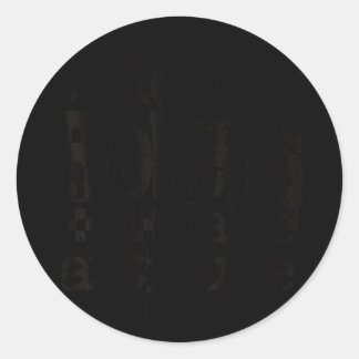 Adesivo Redondo New problems same attitude retro grunge streetwear