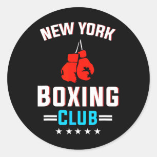 Adesivo Redondo New York Boxing Club - Legal Camisetas in a box