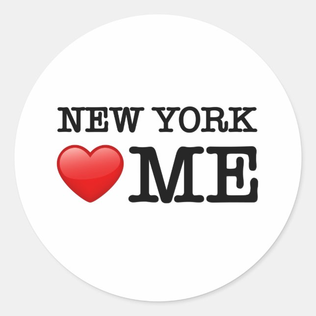 Adesivo Redondo New York Heart ME (Frente)