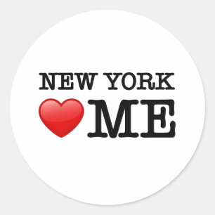 Adesivo Redondo New York Heart ME
