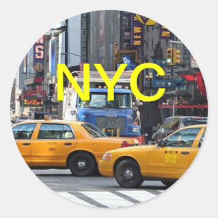 Adesivo Redondo New York, New York